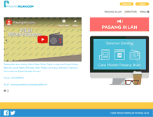 Tablet Screenshot of pasangiklan.com